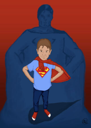 Super Hero Portrait By Quest Design